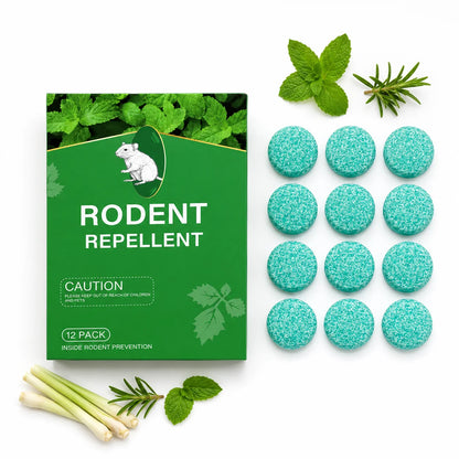 12 Pastillas Repelente Natural de Menta para Ratones y Roedores