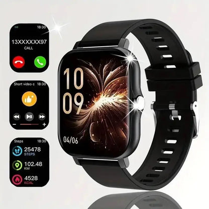 Smartwatch impermeable con llamadas Bluetooth, monitoreo inteligente y más funciones avanzadas
