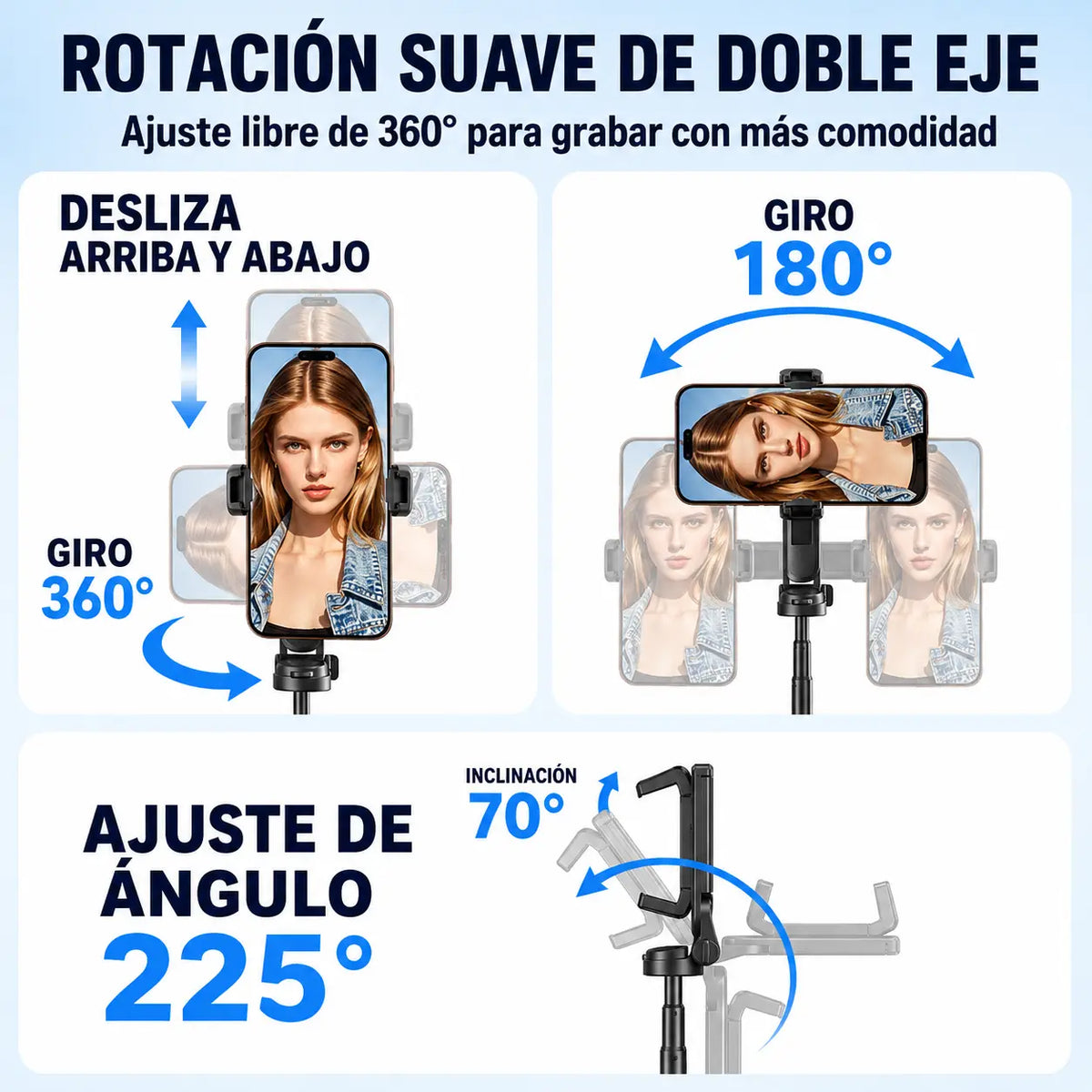 Trípode de Bolsillo Extensible con Control Remoto que permite capturar selfies, grabar videos con total estabilidad en cualquier lugar