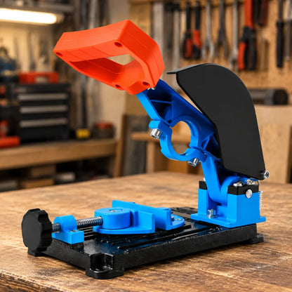 Soporte Adaptador para Pulidora con Corte Ajustable hasta 45° y Prensa Integrada