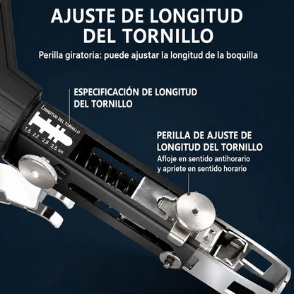 Adaptador automático para taladro con alimentación continua de tornillos