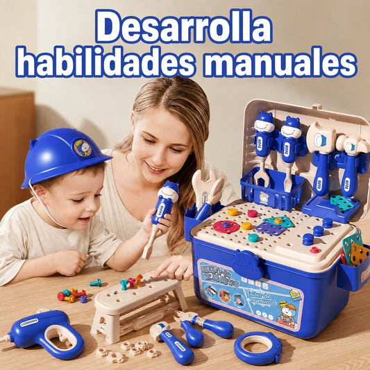 Caja de Herramientas de 92 piezas que Estimula la Creatividad en los niños