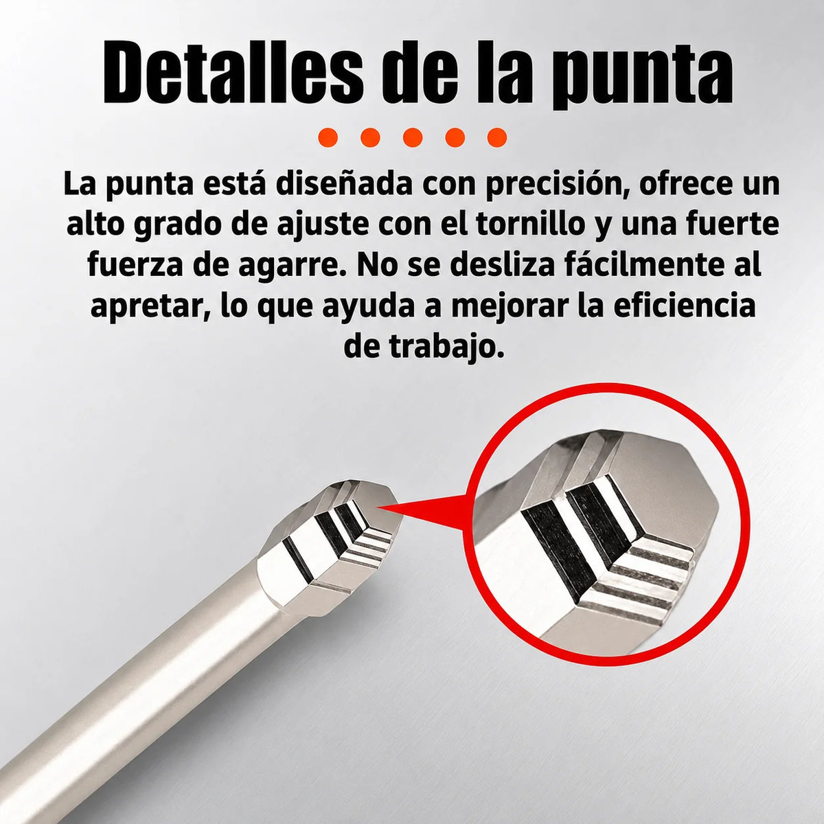 6 Puntas Magnéticas de Precisión para Tornillos Allen o hexagonal