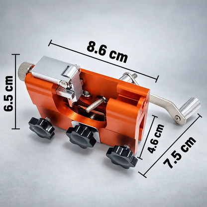 Afilador Manual de Cadena para Motosierra con Manivela y 3 Limas de 4, 5 y 6 mm para Cortes como Nuevos
