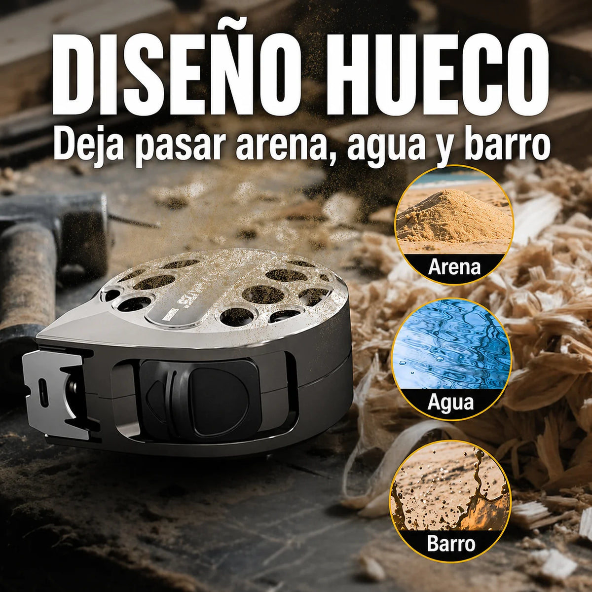 Flexómetro de Acero Retráctil de 7.5m Resistente a Golpes, Barro, Agua y Más