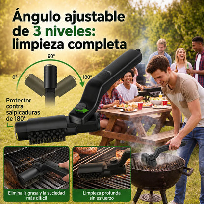 Cepillo Eléctrico Giratorio para Parrillas