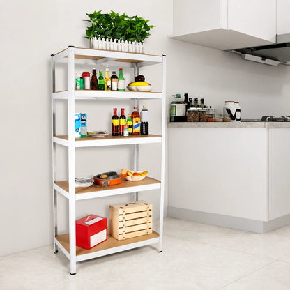 Estante Metálico Ajustable de 5 Niveles para Organizar y Ahorrar Espacio