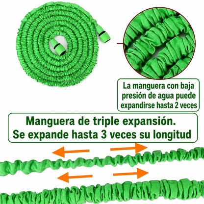 Manguera Expandible para Riego y Limpieza sin Enredos con 7 Modos