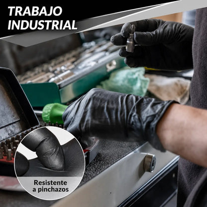 Guantes de Nitrilo x50 PCS que Brindan Protección, Comodidad e Higiene para Uso Diario y Profesional
