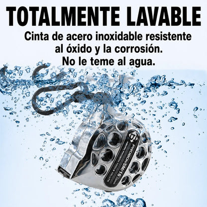 Flexómetro de Acero Retráctil de 7.5m Resistente a Golpes, Barro, Agua y Más
