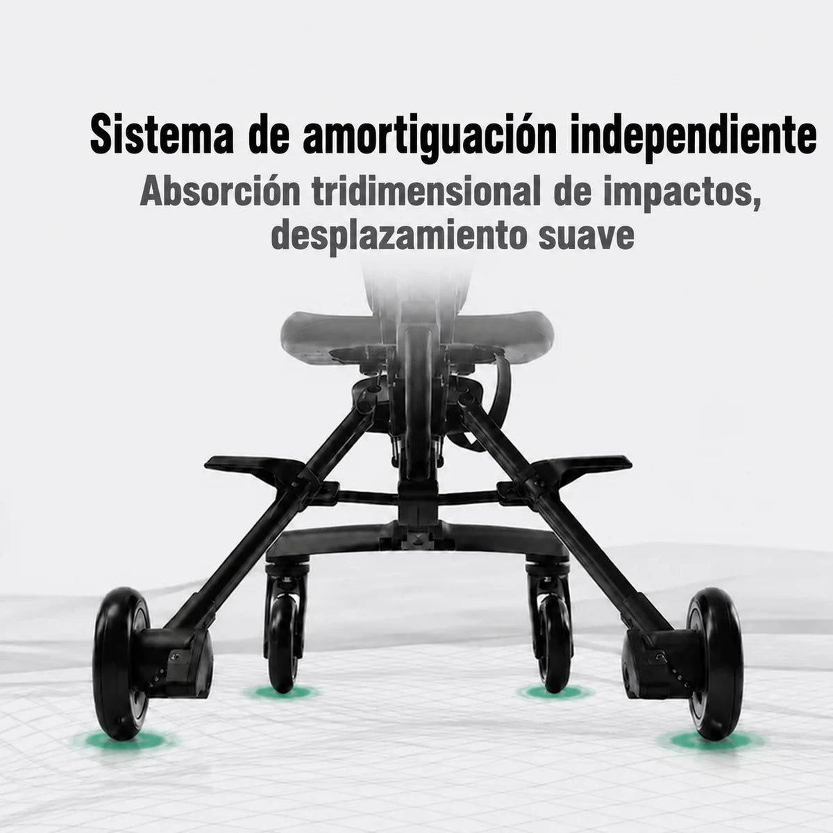 Coche paseador infantil ultracompacto y plegable para paseos y viajes con total comodidad