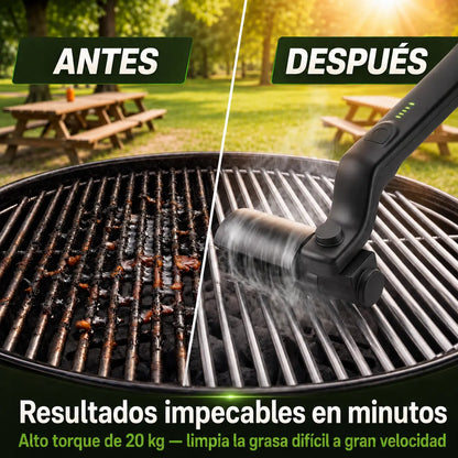 Cepillo Eléctrico Giratorio para Parrillas