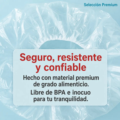 200 Unidades de Cubiertas Elásticas Protectoras para Cubrir Alimentos y Mantenerlos Frescos, Limpios y Protegidos.