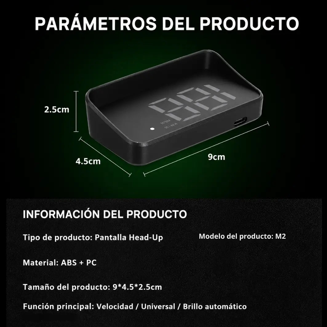 Proyector de Velocidad para Carro: Conduce con Claridad y sin Apartar la Vista