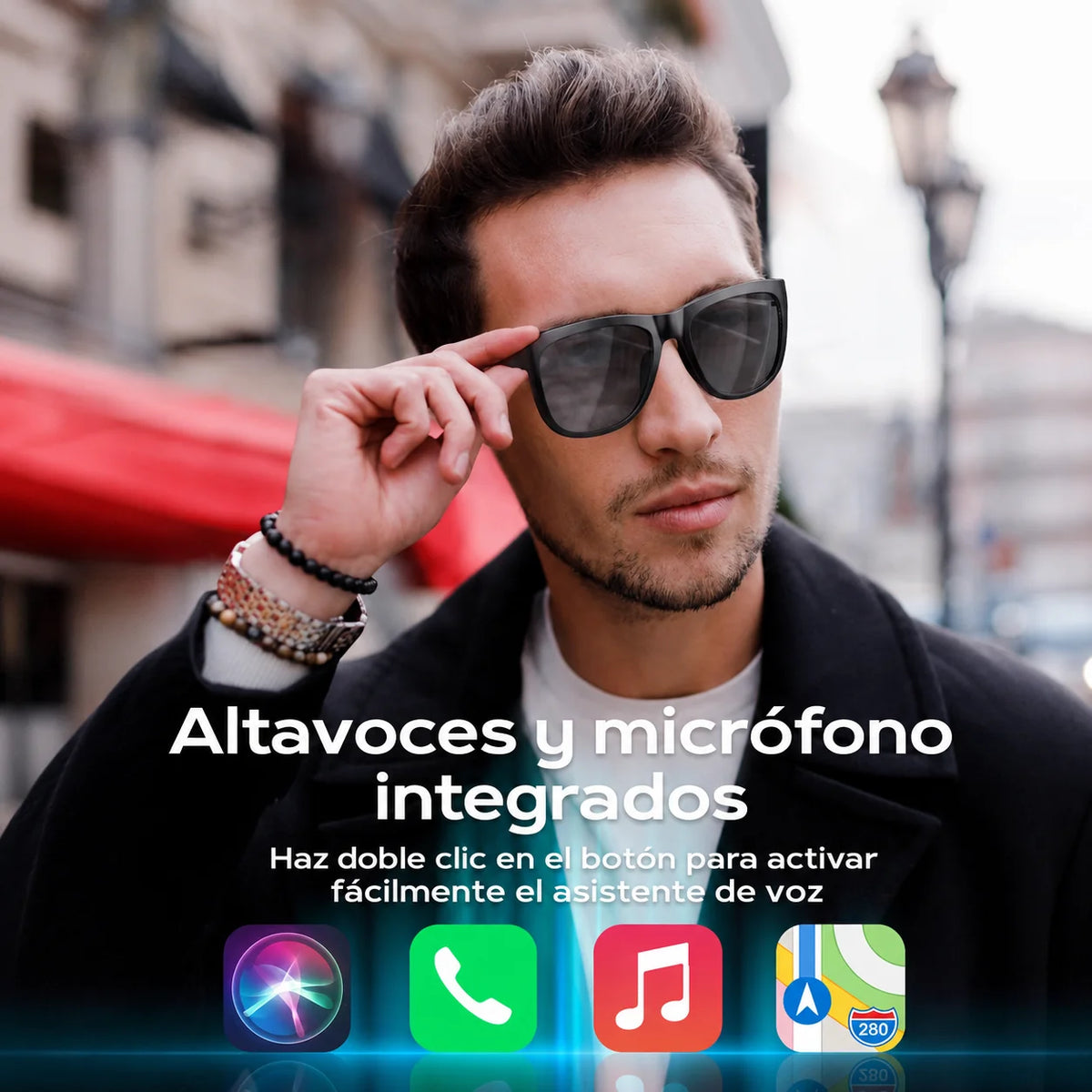 Lentes Inteligentes Bluetooth para Música, Llamadas y Protección Visual