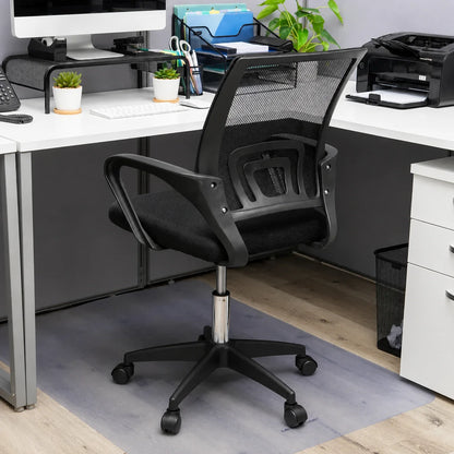 Silla Ergonómica con Respaldo de Malla y Soporte Lumbar