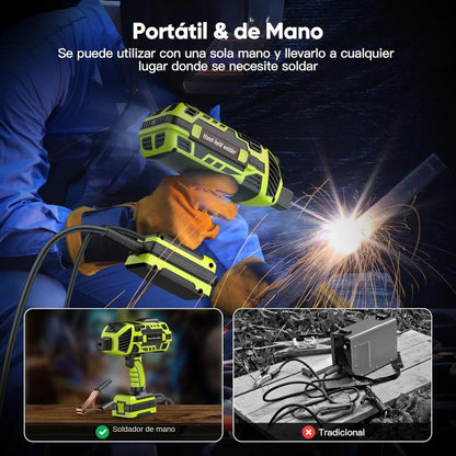 Soldador de Arco Portátil de Mano 120A para Soldar con una Sola Mano en Cualquier Lugar