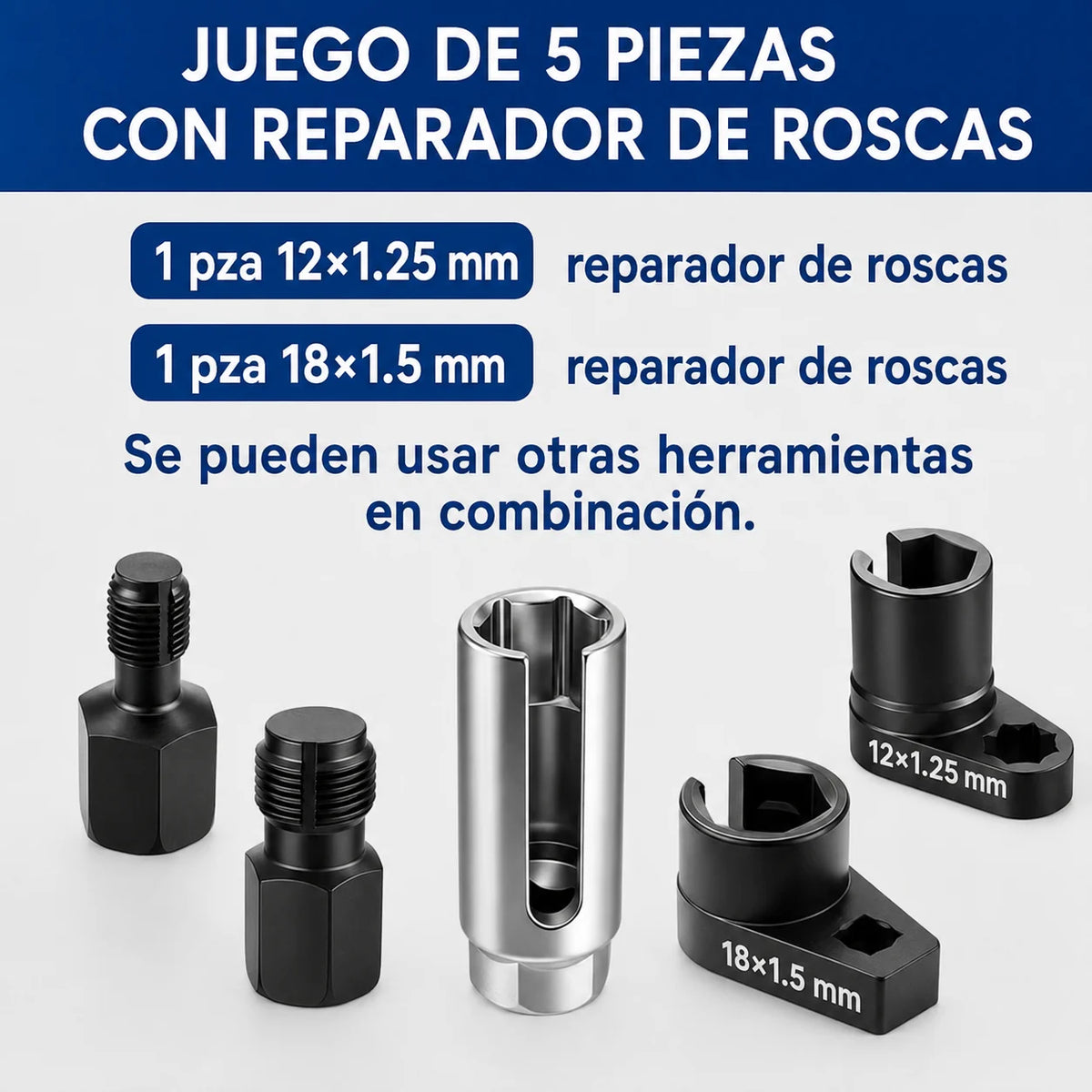 Extractor profesional para sensores de oxígeno rápido, seguro y fácil de usar
