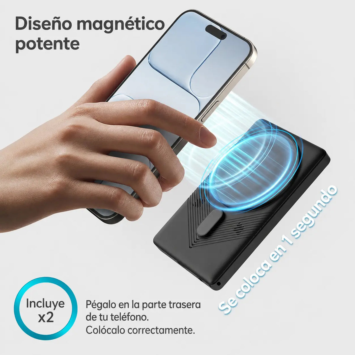 Pantalla inalámbrica para selfies y video con cámara trasera en tiempo real para Iphone y Android