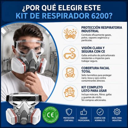 Kit de Protección Respiratoria y Visual para Máxima Seguridad.