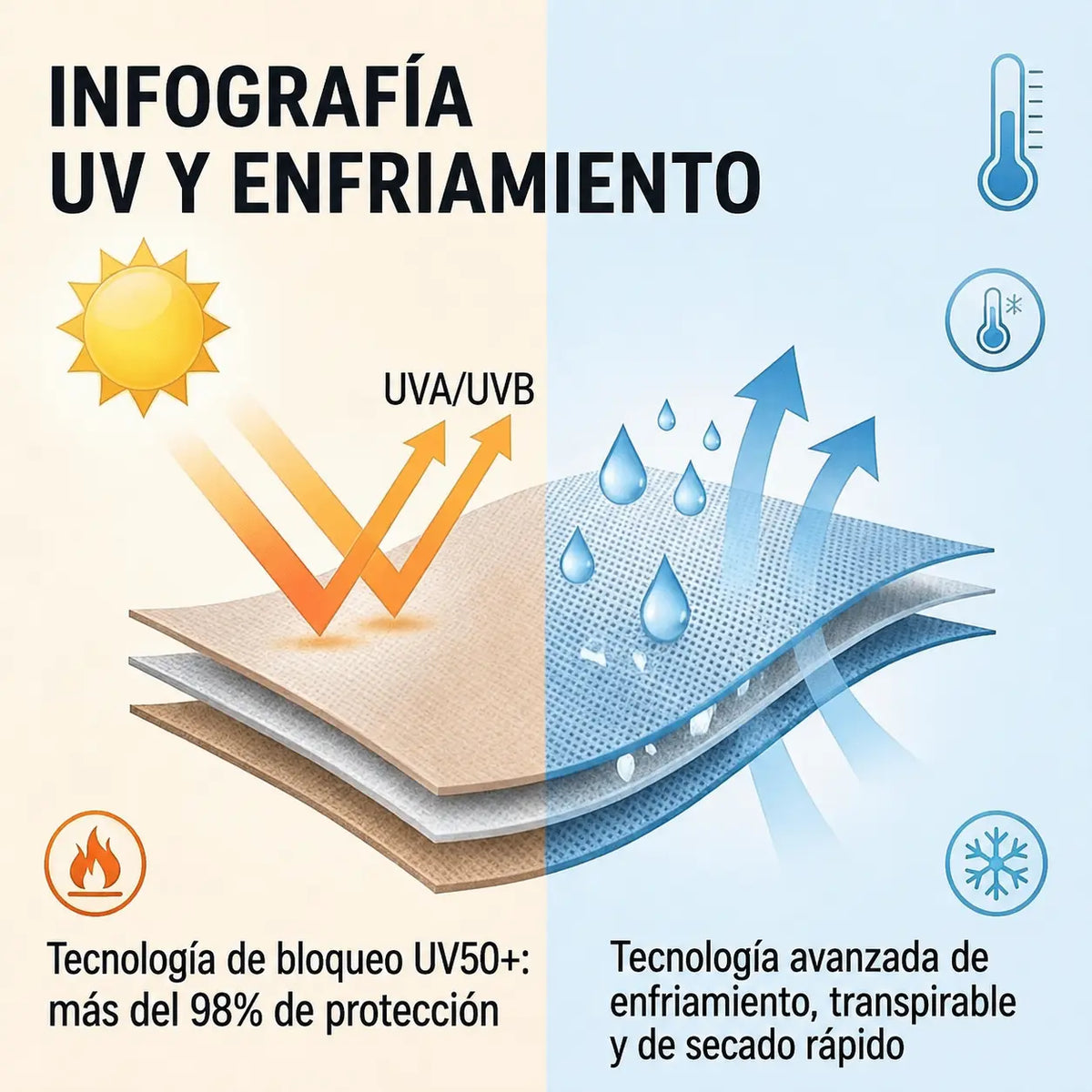 PAGA 1 LLEVA 3 PARES: Mangas de Protección Solar para Brazos con Efecto Refrescante