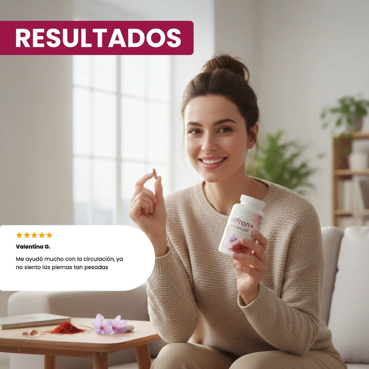 Saffron 60 capsulas: Energía, bienestar cardiovascular y equilibrio mental en una sola fórmula.