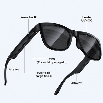 Lentes Inteligentes Bluetooth para Música, Llamadas y Protección Visual
