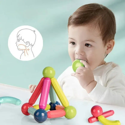 Bloques Magnéticos de 66 Piezas para Construcción Creativa para los Niños