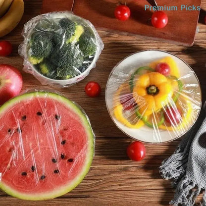 200 Unidades de Cubiertas Elásticas Protectoras para Cubrir Alimentos y Mantenerlos Frescos, Limpios y Protegidos.