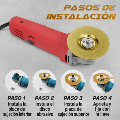 Paga 1 lleva 2: Disco Diamantado de Alta Resistencia para Cortar, Lijar y Moldear con Precisión.
