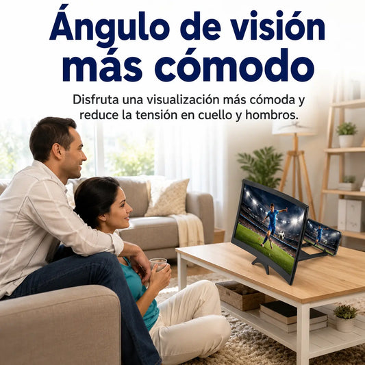 Amplificador de Pantalla Curvo para Celular con Imagen HD y Visualización Más Cómoda