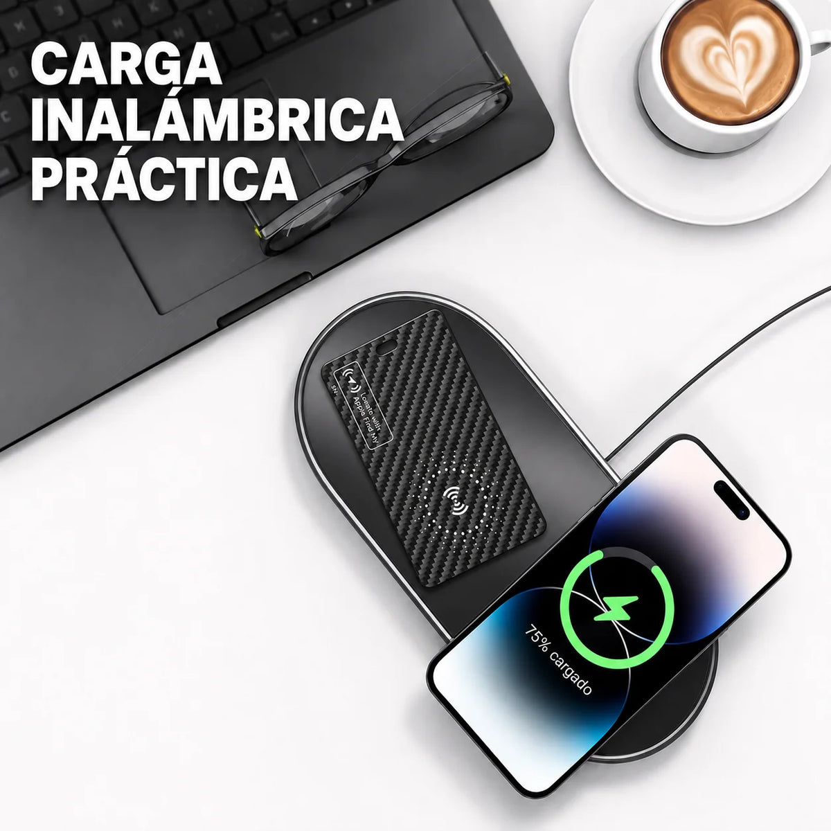 Tarjeta Rastreadora para iPhone con Alcance Ilimitado y Hasta 5 Meses de Batería por Carga
