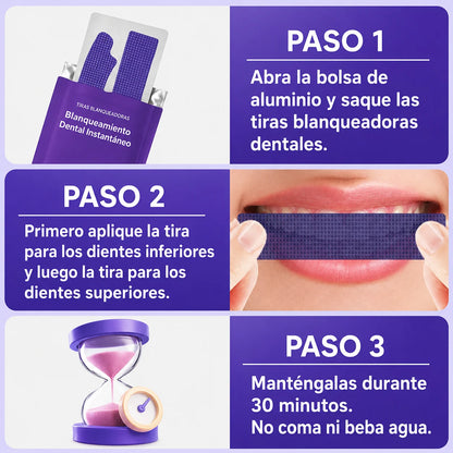 24 Tiras Blanqueadoras para una Sonrisa Más Blanca y Brillante