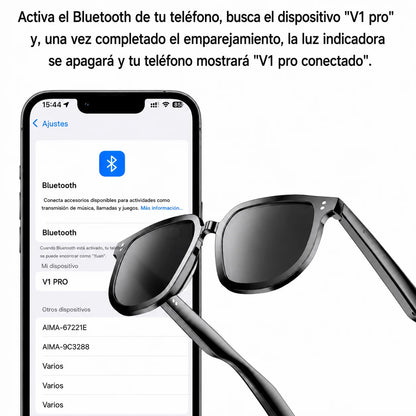 Lentes Inteligentes Bluetooth para Música, Llamadas y Protección Visual