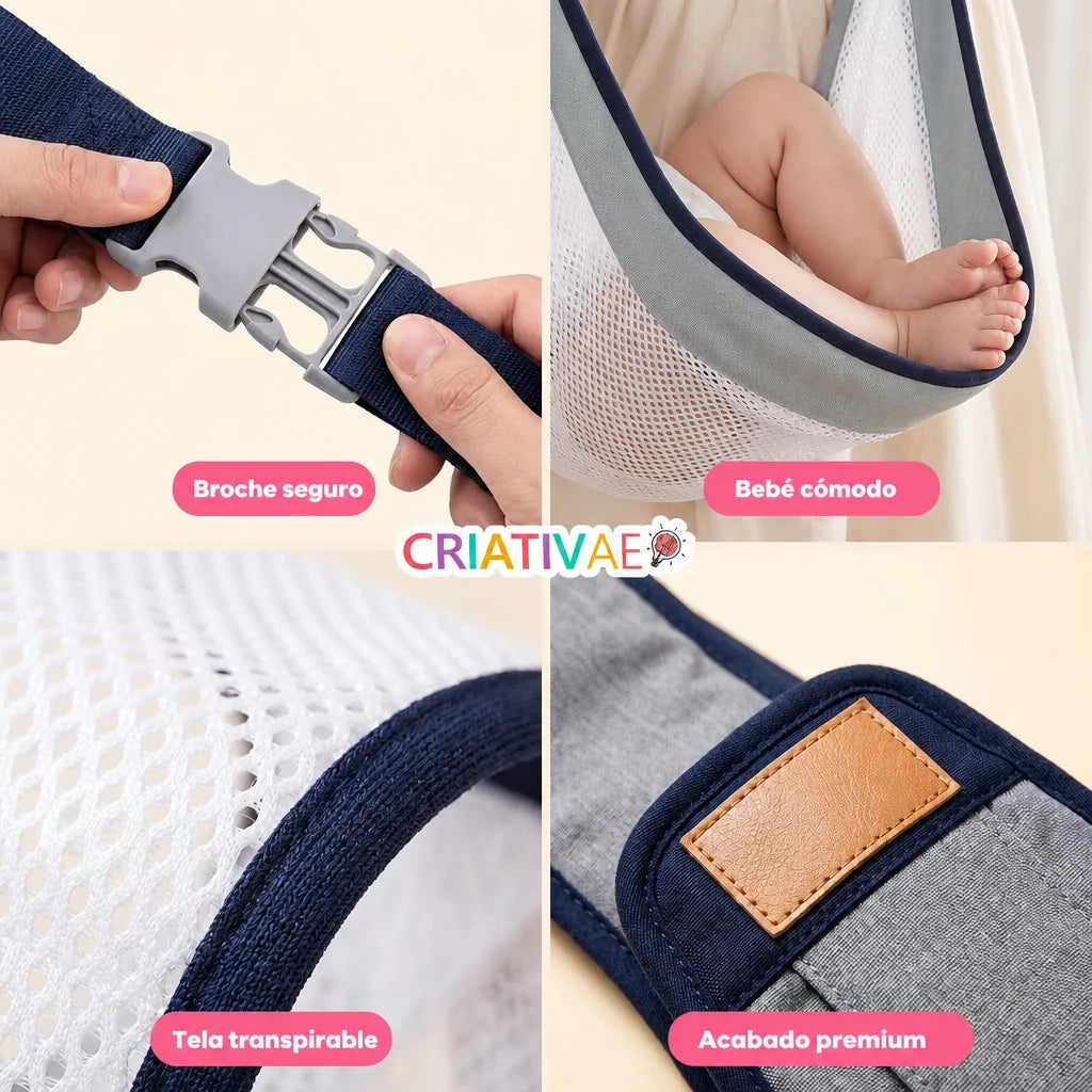 Canguro Portabebé Ergonómico Ajustable con Malla Transpirable
