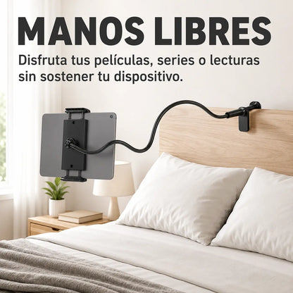 Soporte Flexible 360° para Celular y Tablet con Uso Manos Libres