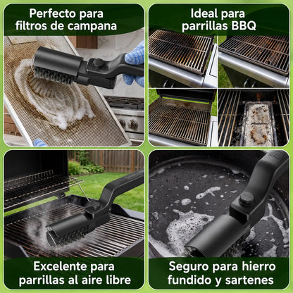 Cepillo Eléctrico Giratorio para Parrillas