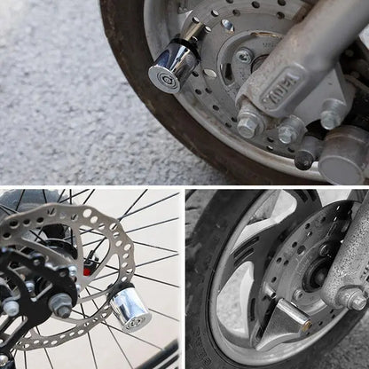 PAGA 1 LLEVA 2: Bloqueo Antirrobo para Moto y Bicicleta con Sistema de Freno de Disco