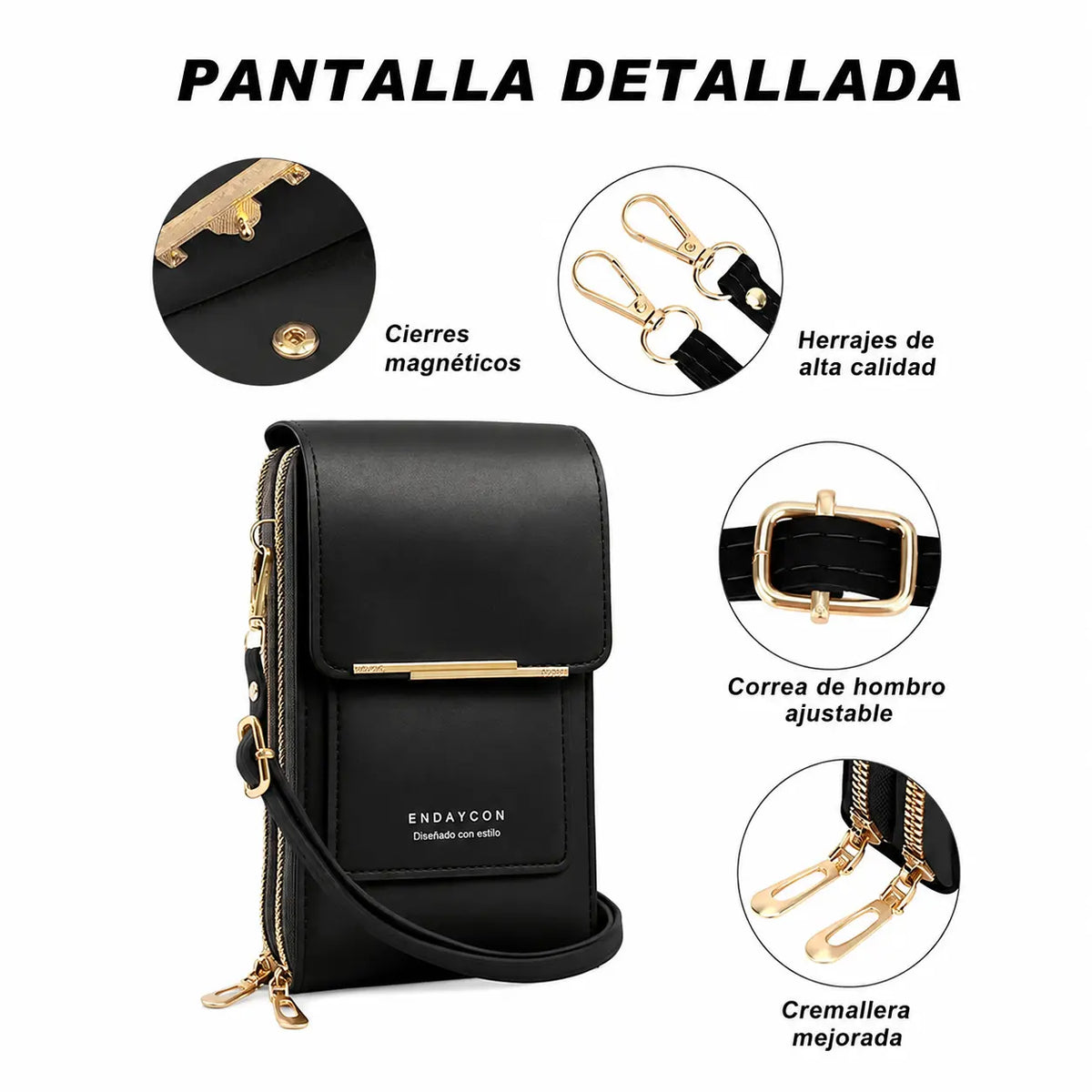 Bolso Portacelular Elegante y Multifuncional para Llevar tu Celular, Tarjetas y Más