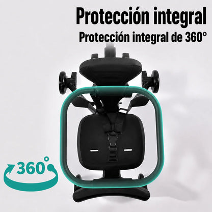 Coche paseador infantil ultracompacto y plegable para paseos y viajes con total comodidad
