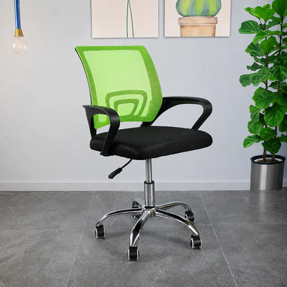 Silla Ergonómica con Respaldo de Malla y Soporte Lumbar