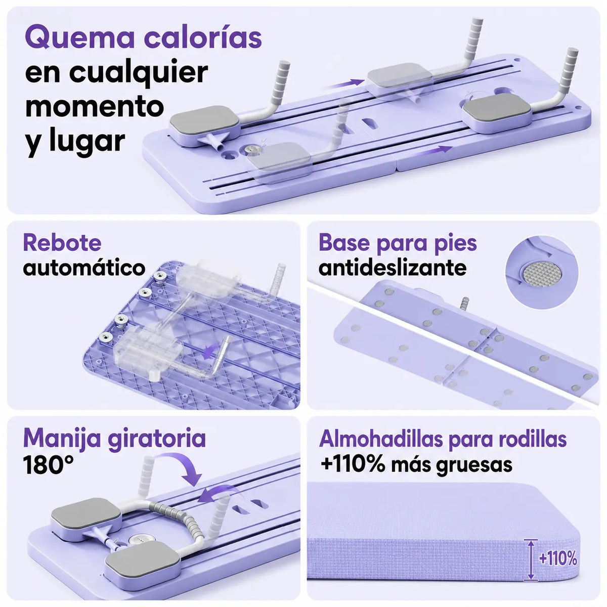 Tabla de Pilates Multifuncional para Entrenar y Moldear tu Cuerpo en Casa