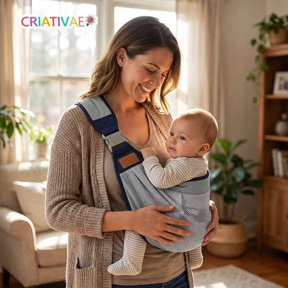 Canguro Portabebé Ergonómico Ajustable con Malla Transpirable
