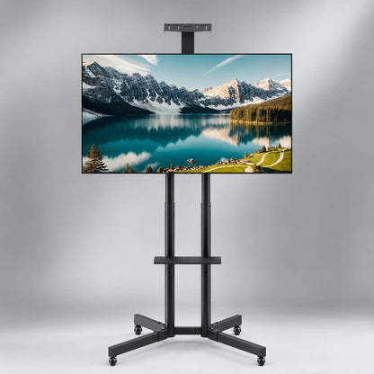 Soporte móvil para TV de 32 a 75 pulgadas, resistente, ajustable y fácil de mover