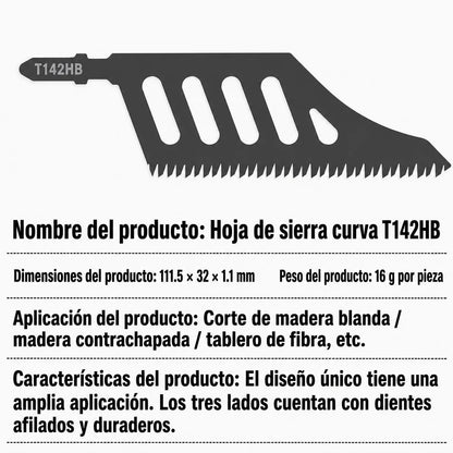 Paga 1 lleva 2: Hoja de Sierra para Cortes Curvos de Alta Precisión