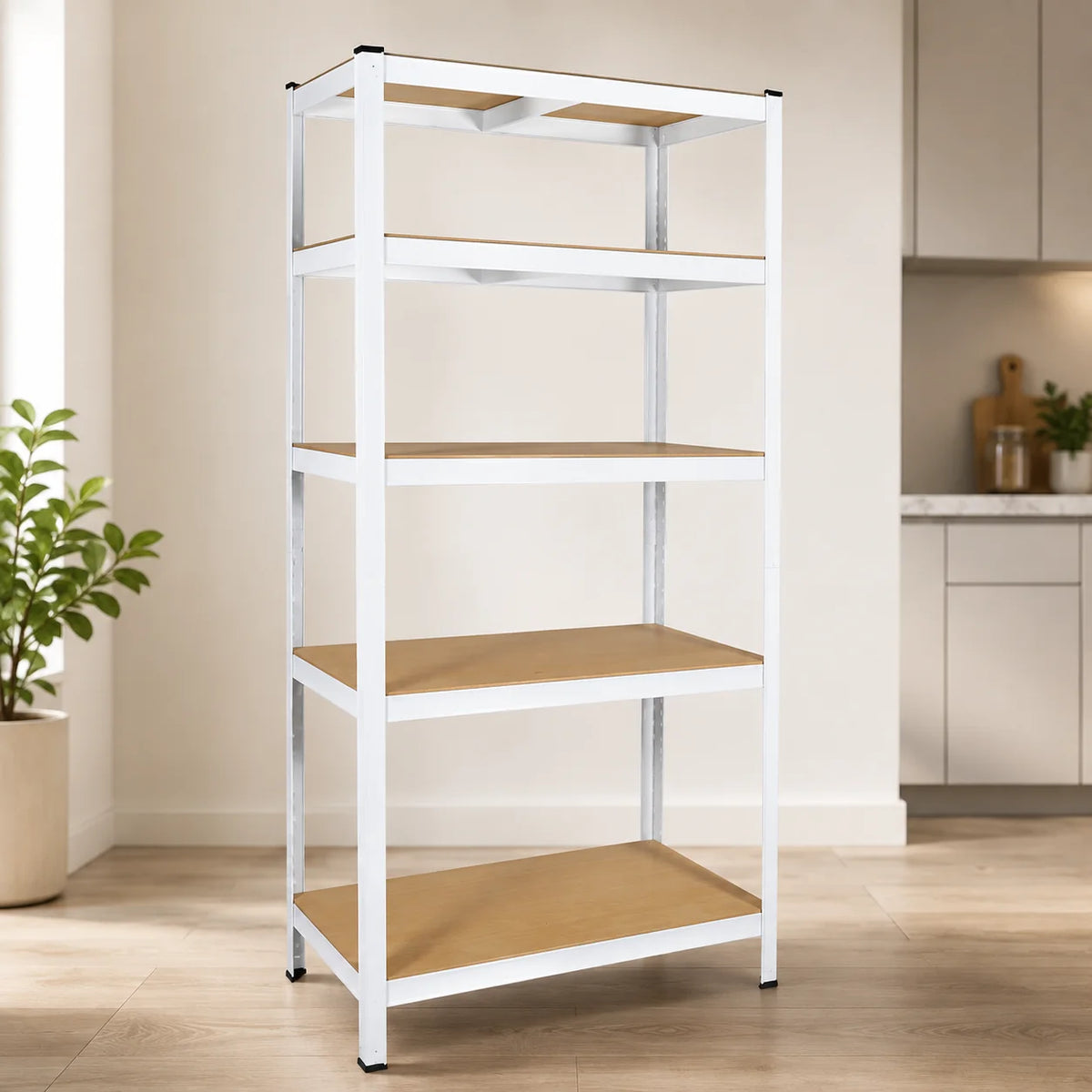 Estante Metálico Ajustable de 5 Niveles para Organizar y Ahorrar Espacio