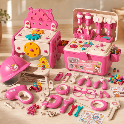 Caja de Herramientas de 92 piezas que Estimula la Creatividad en los niños