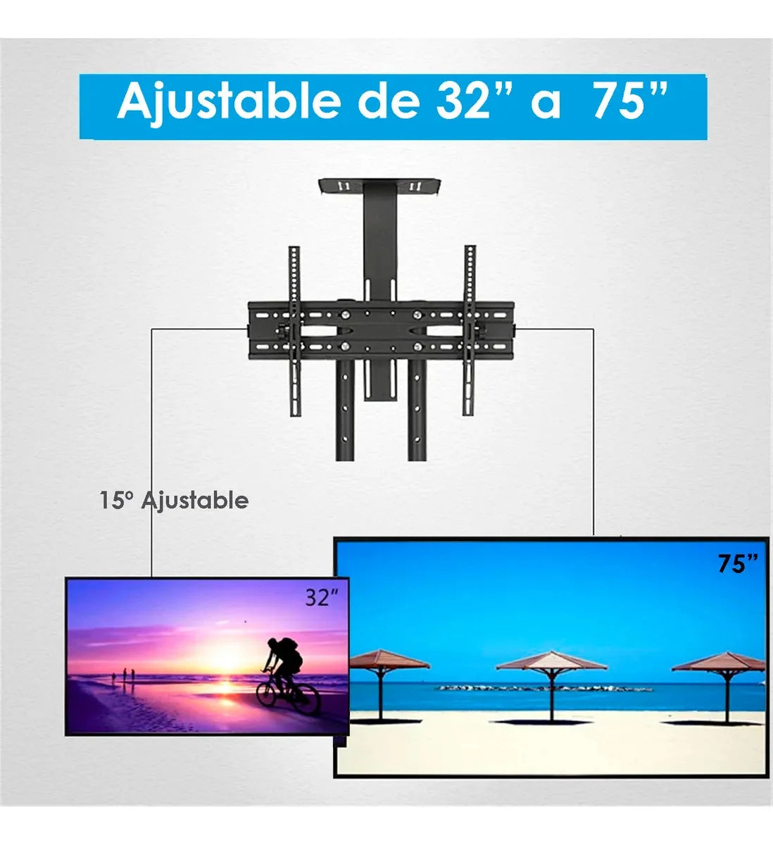 Rack Vertical Multifunción para Pantallas 32-75"