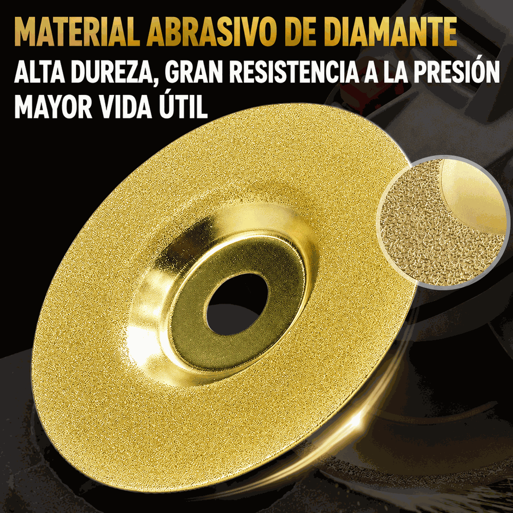 Paga 1 lleva 2: Disco Diamantado de Alta Resistencia para Cortar, Lijar y Moldear con Precisión.