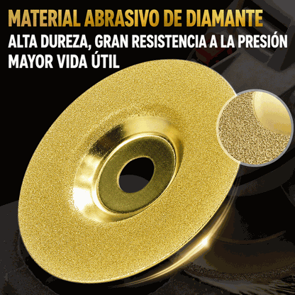 Paga 1 lleva 2: Disco Diamantado de Alta Resistencia para Cortar, Lijar y Moldear con Precisión.